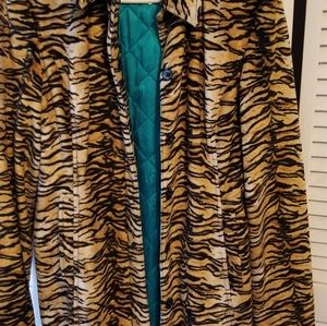 GUESS plush knee length coat